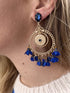 Boucles dorées pendantes Camille - faite main MONTANA