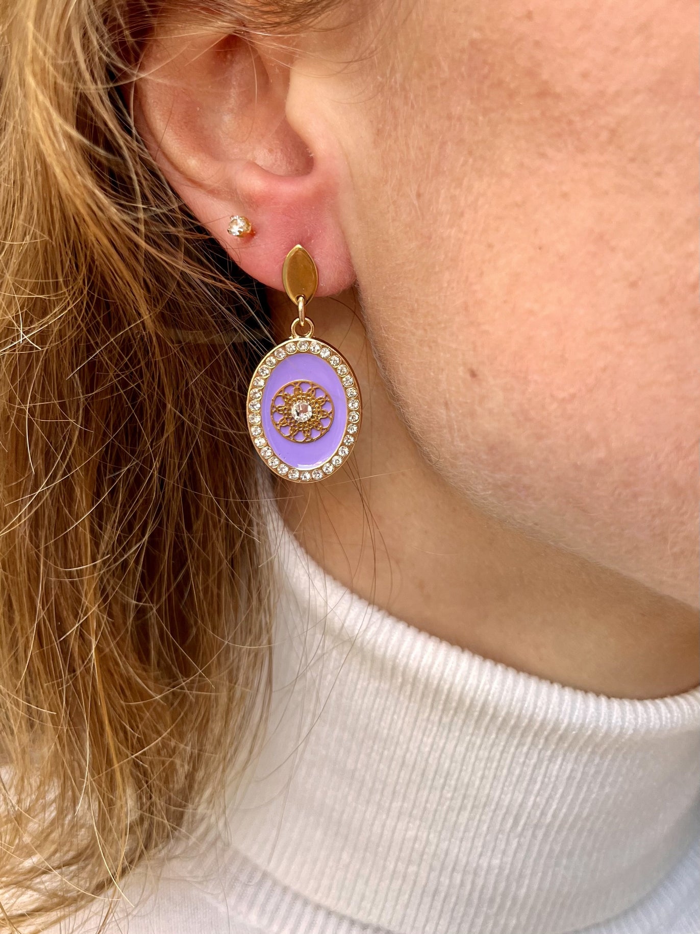 Boucles dorées petit modèle Paula PARME