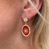 Boucles dorées petit modèle Paula ROUGE