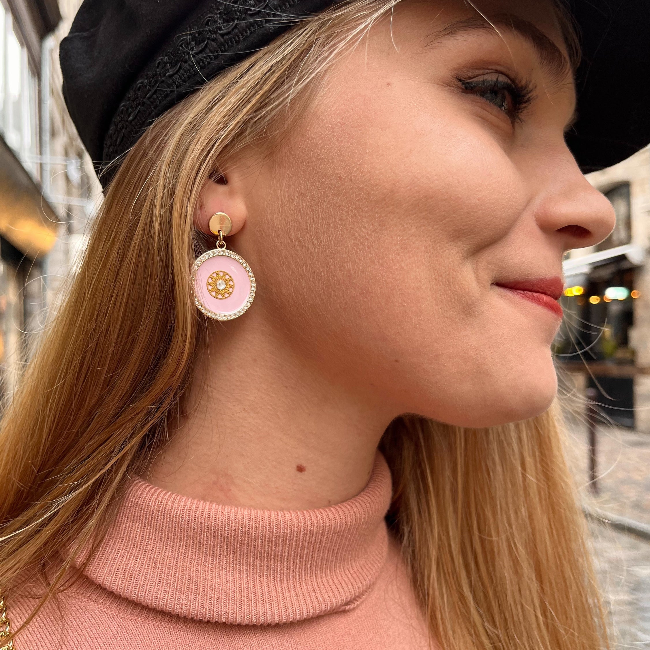 Boucles dorées petits modèles Claudia ROSE