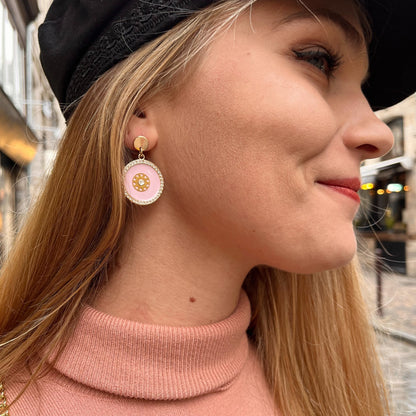 Boucles dorées petits modèles Claudia ROSE
