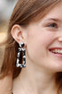 Boucles d’oreilles graphiques Patricia NOIR/BLANC