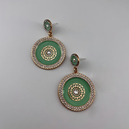 Boucles modèles moyen dorées Claudia PISTACHE