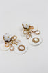 Boucles nacre fleurie J&