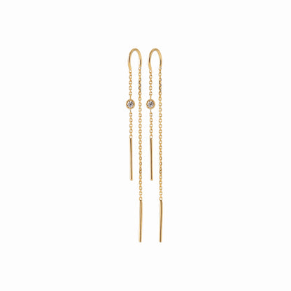 Boucles plaqué or &amp; brillants 