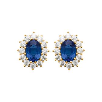 Boucles plaqué or Diana 