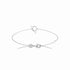 Bracelet anneau & barre argent 