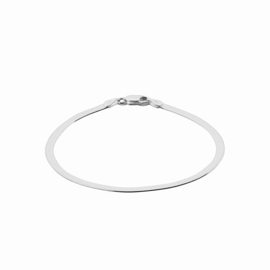 Bracelet argent maille serpent 