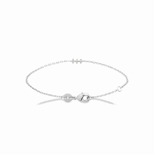 Bracelet argent rhodié - subtilité & éclat 