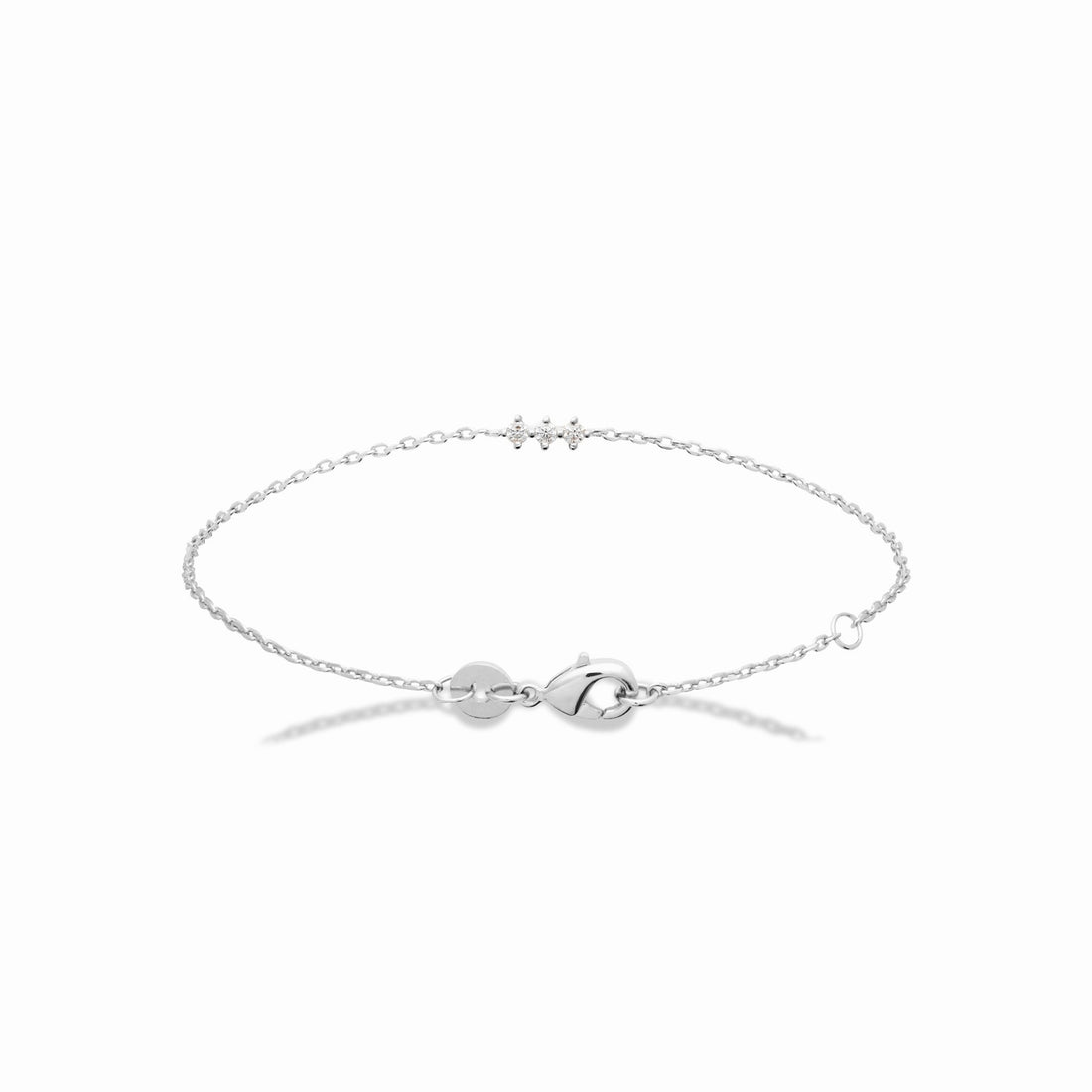 Bracelet argent rhodié - subtilité &amp; éclat 