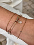Bracelet chaine plaque or 