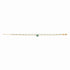 Bracelet double plaqué or - pierre naturelle aventurine 