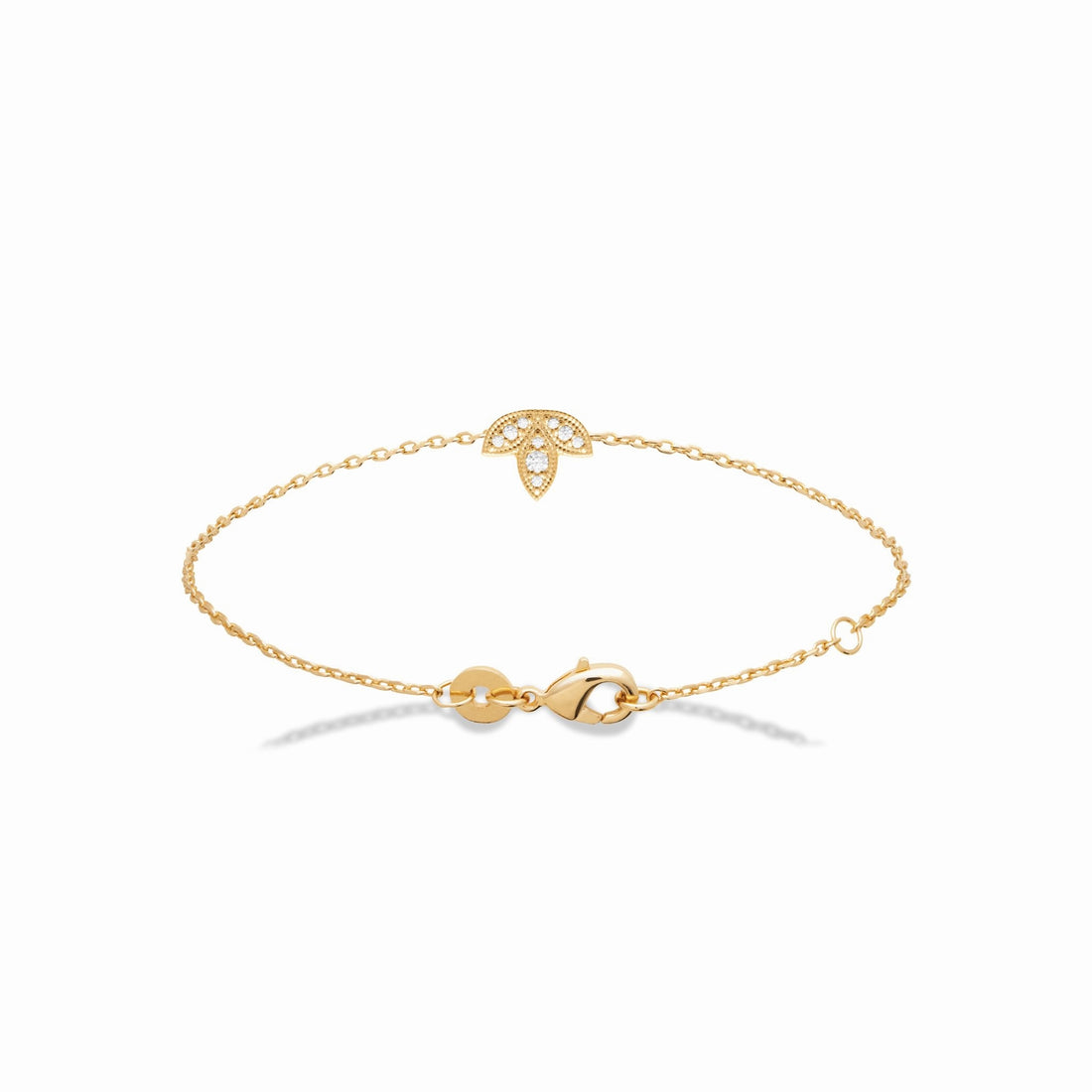 Bracelet en plaqué or - délicatesse &amp; brillance 