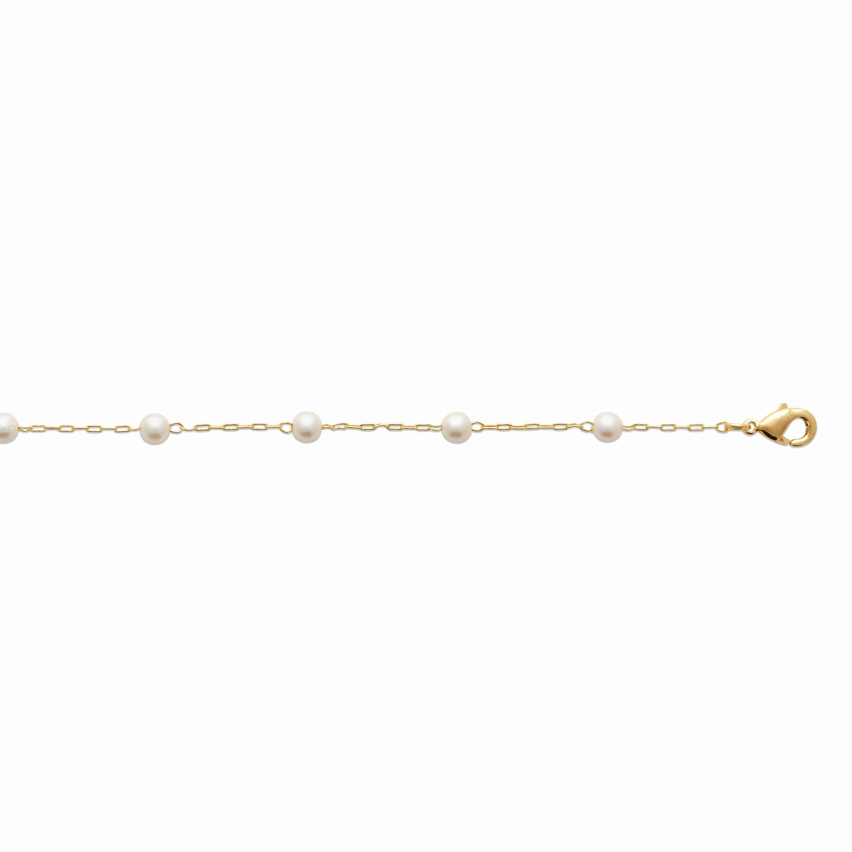 Bracelet en plaqué or &amp; perles d’imitation 