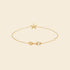 Bracelet étoile plaqué or fin 