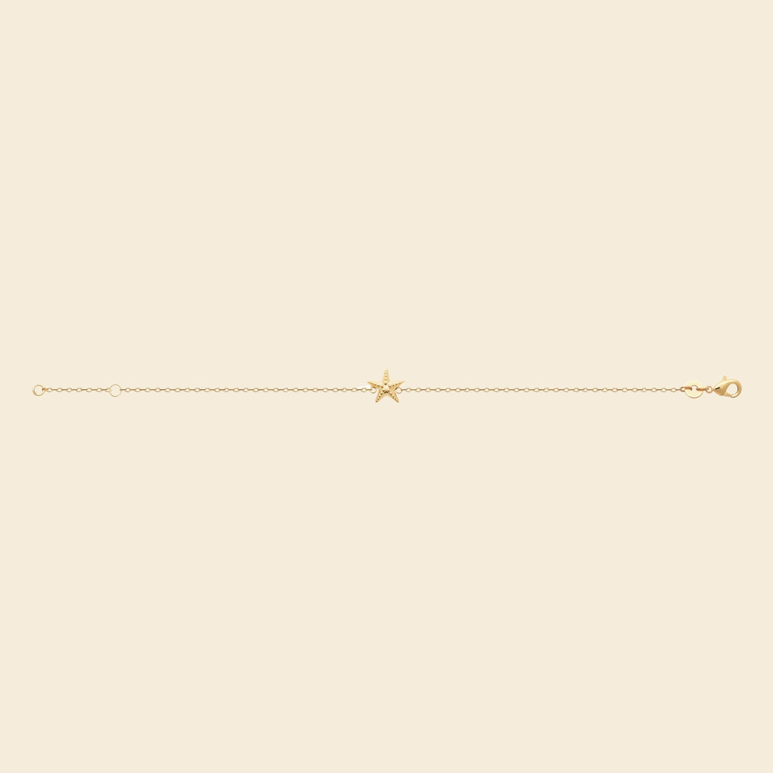 Bracelet étoile plaqué or fin 