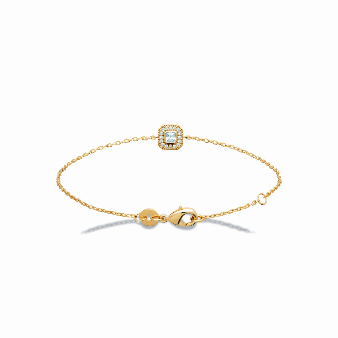 Bracelet fin en plaqué or 