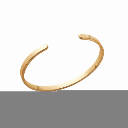 Bracelet jonc plaqué or 