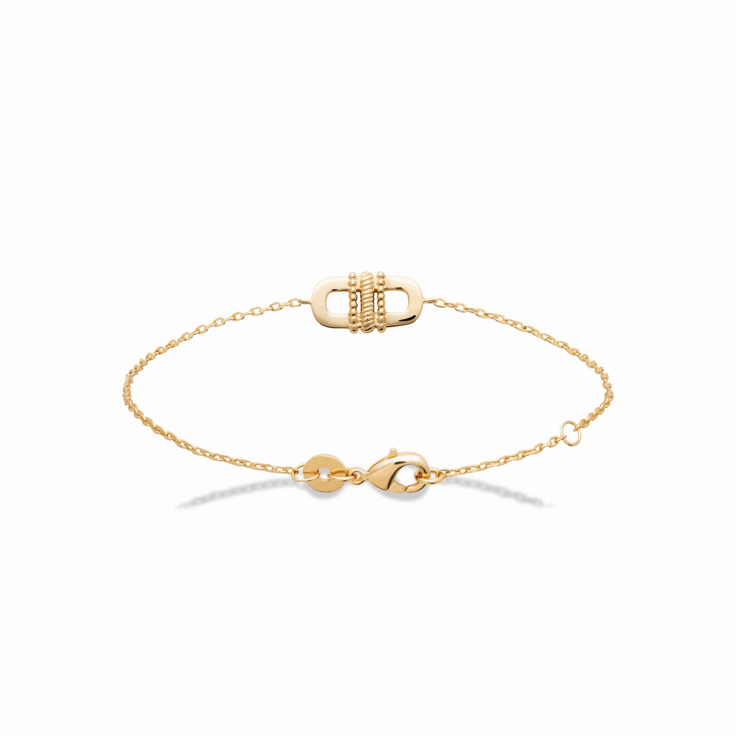 Bracelet maillon plaqué or 