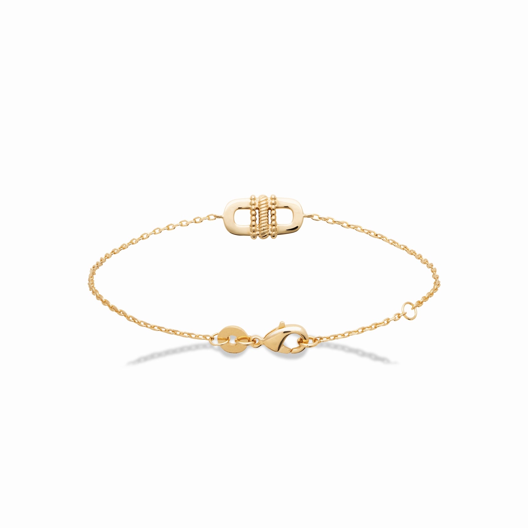 Bracelet maillon plaqué or 