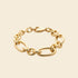 Bracelet maillons plaqué or - 20 cm 