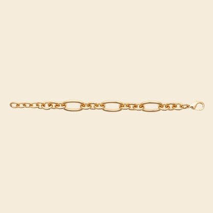 Bracelet maillons plaqué or - 20 cm 