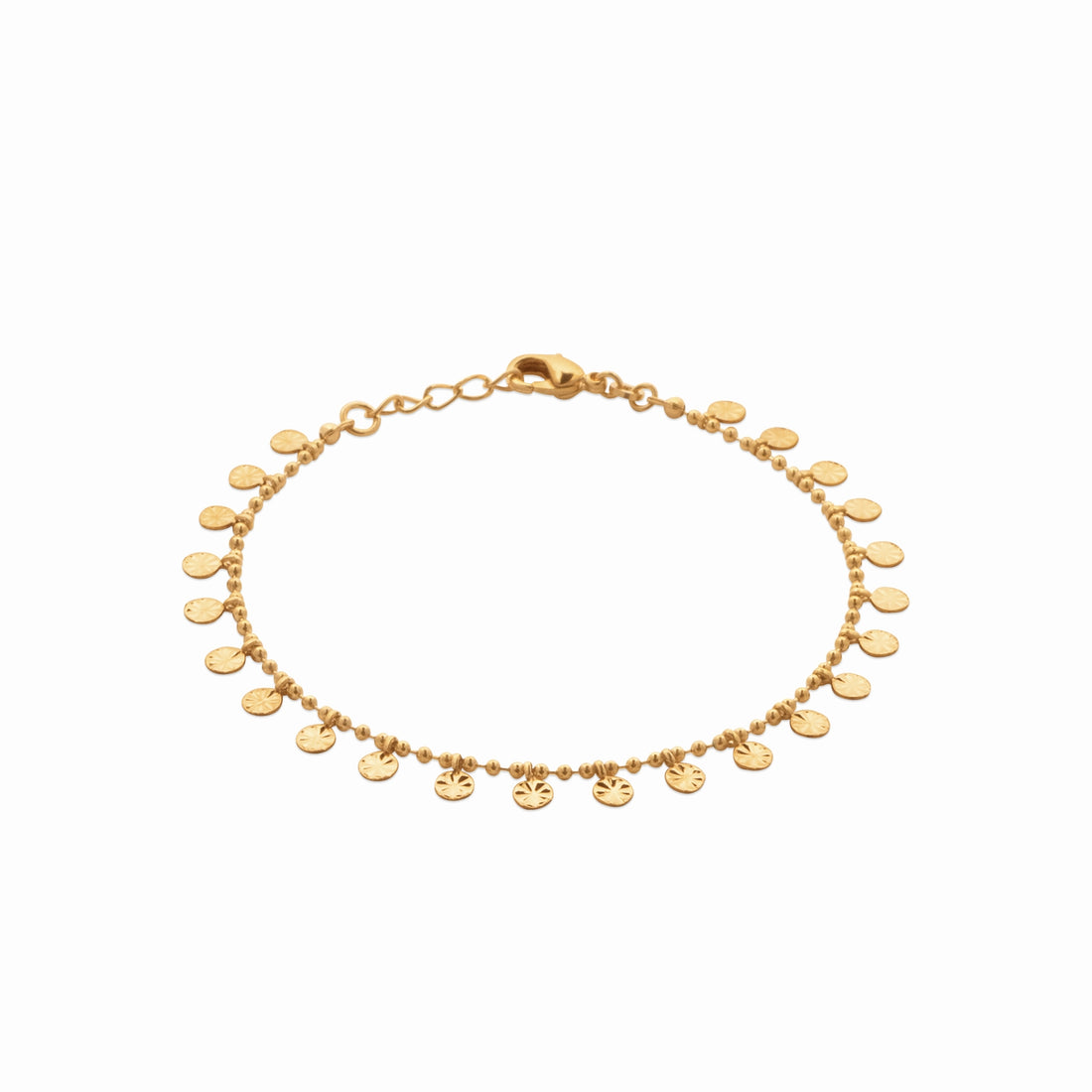 Bracelet pampilles plaqué or 