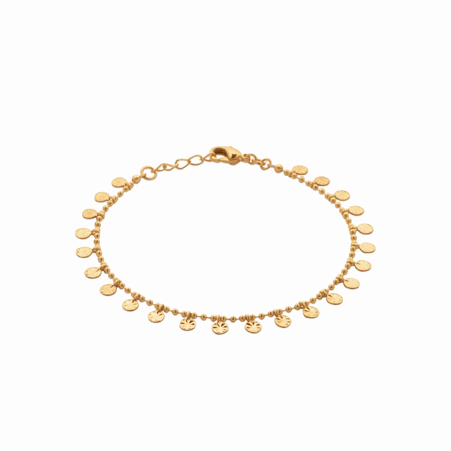 Bracelet pampilles plaqué or 