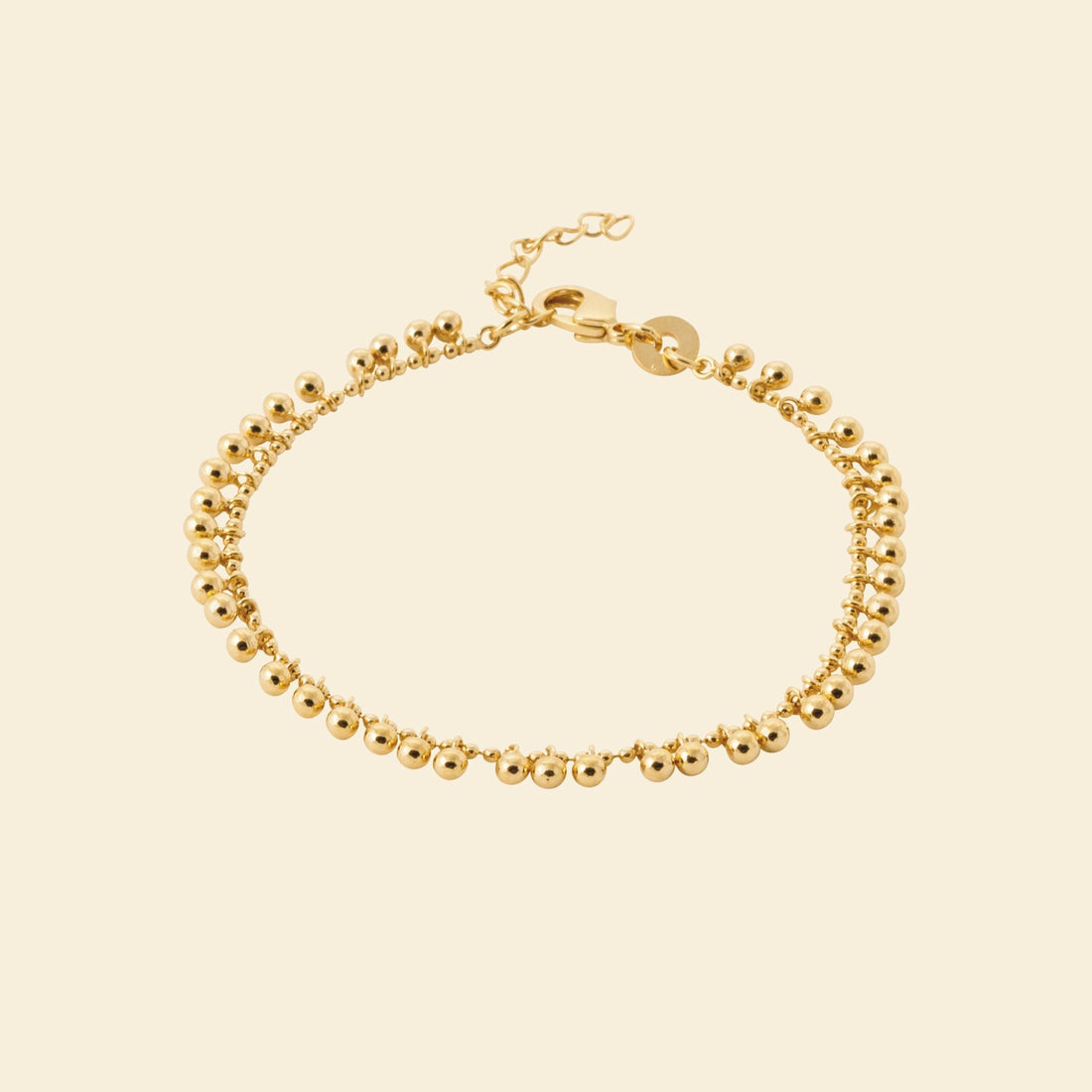 Bracelet pampilles plaqué or - esprit bohème 
