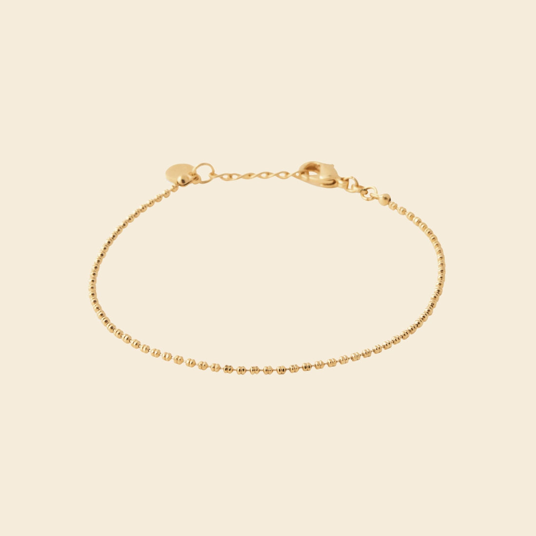 Bracelet perlé plaqué or 