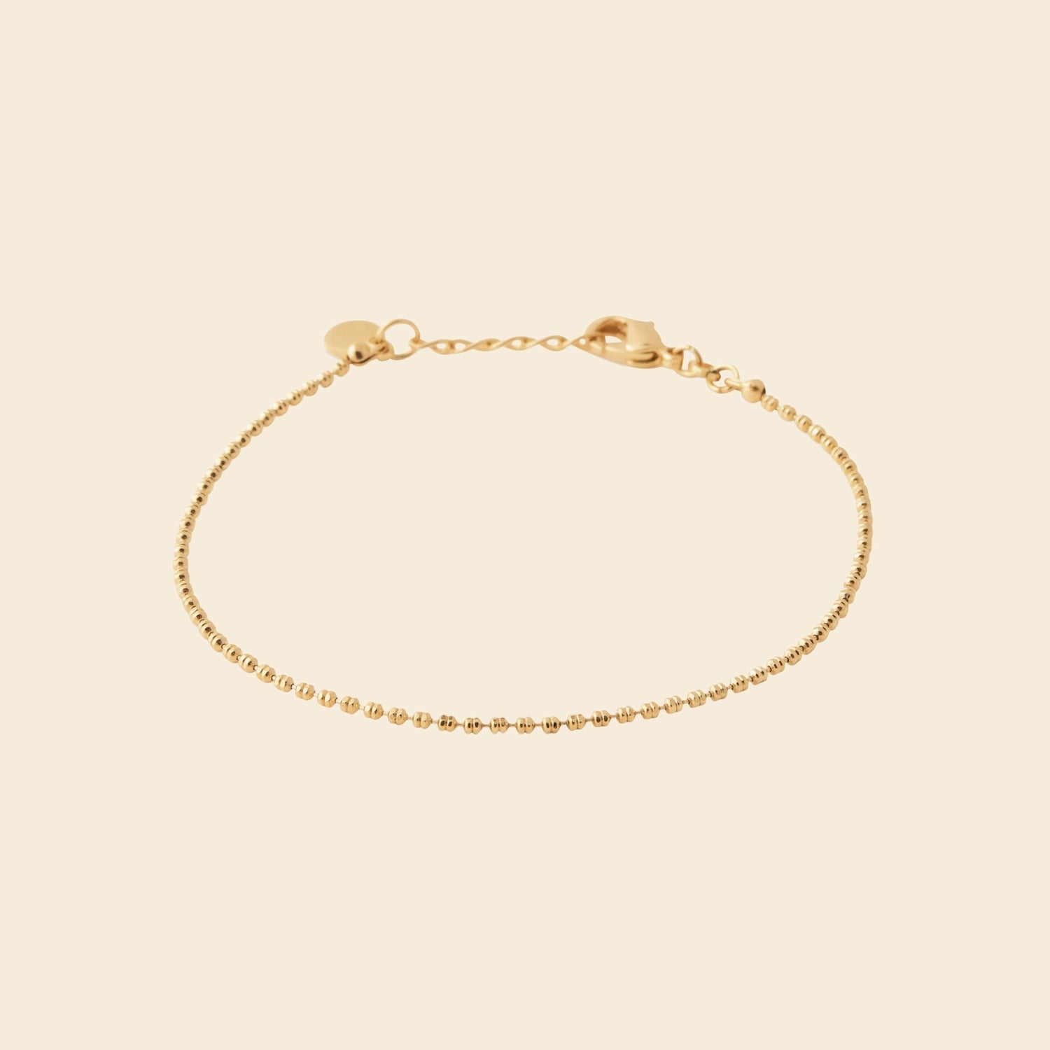 Bracelet perlé plaqué or 