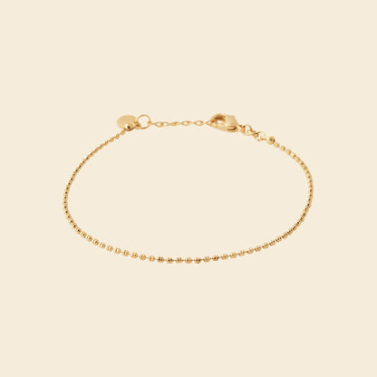 Bracelet perlé plaqué or 