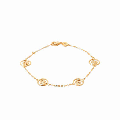 Bracelet plaque or 