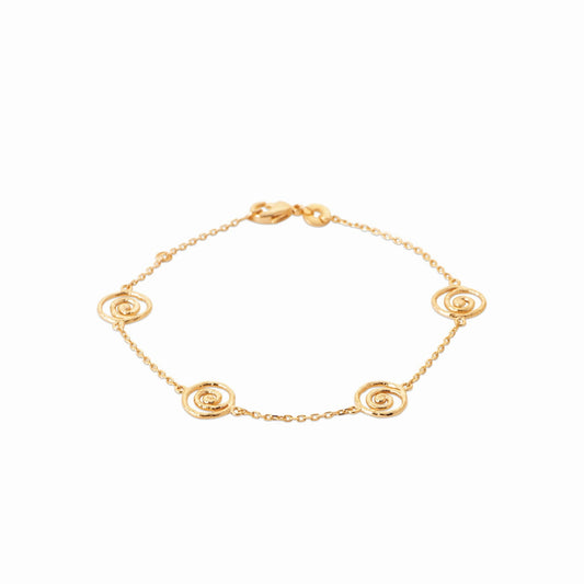 Bracelet plaque or 