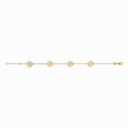 Bracelet plaque or 