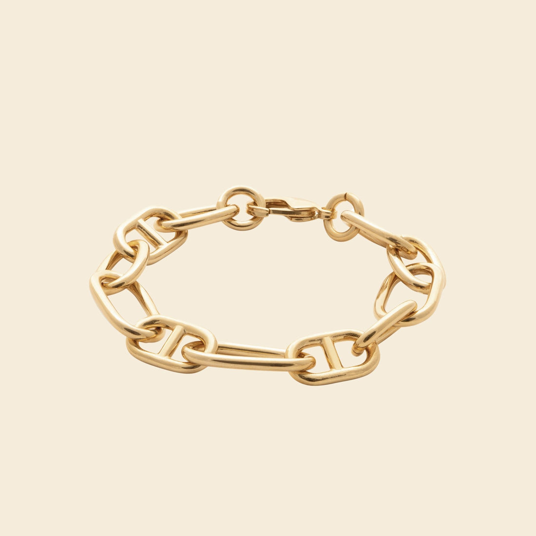 Bracelet plaqué or 20 cm - chaine marine 