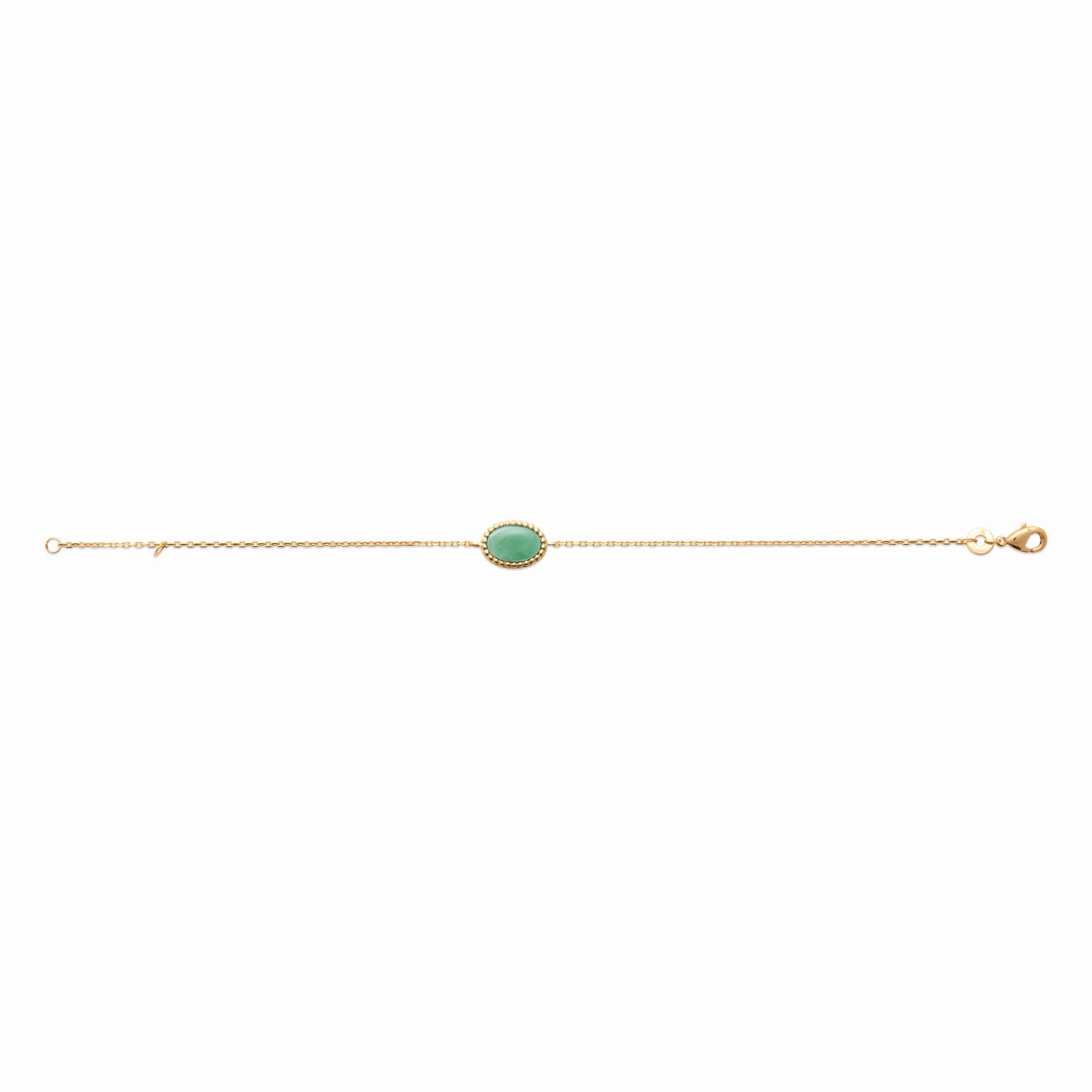 Bracelet plaqué or aventurine 