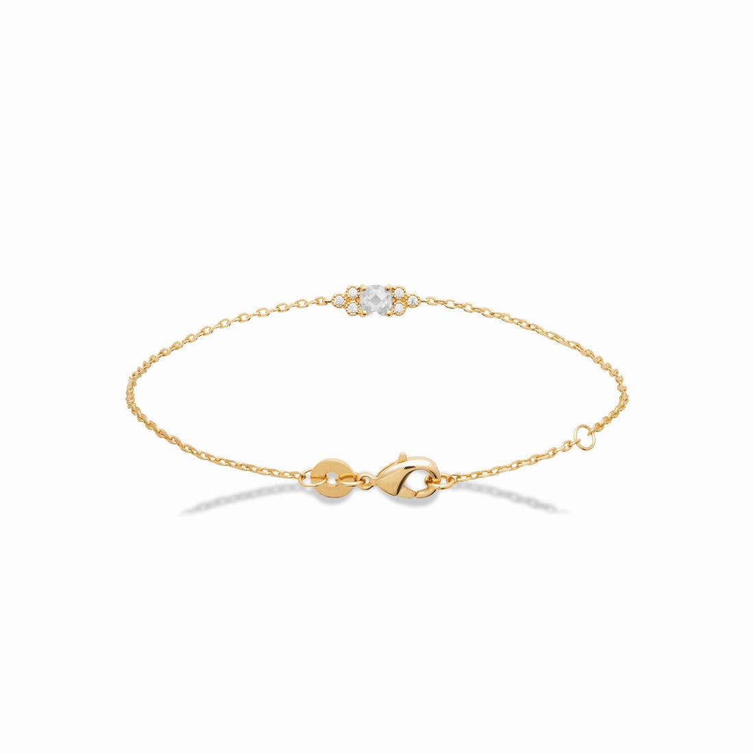Bracelet plaqué or &amp; brillants 