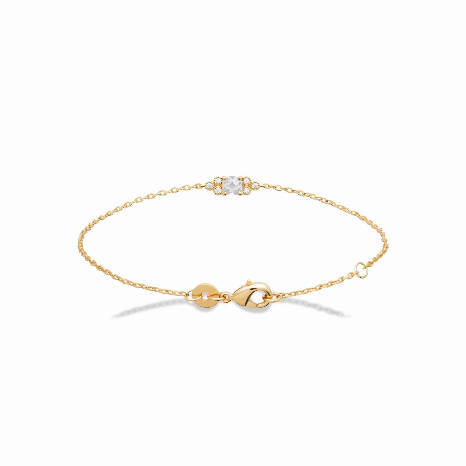 Bracelet plaqué or &amp; brillants 