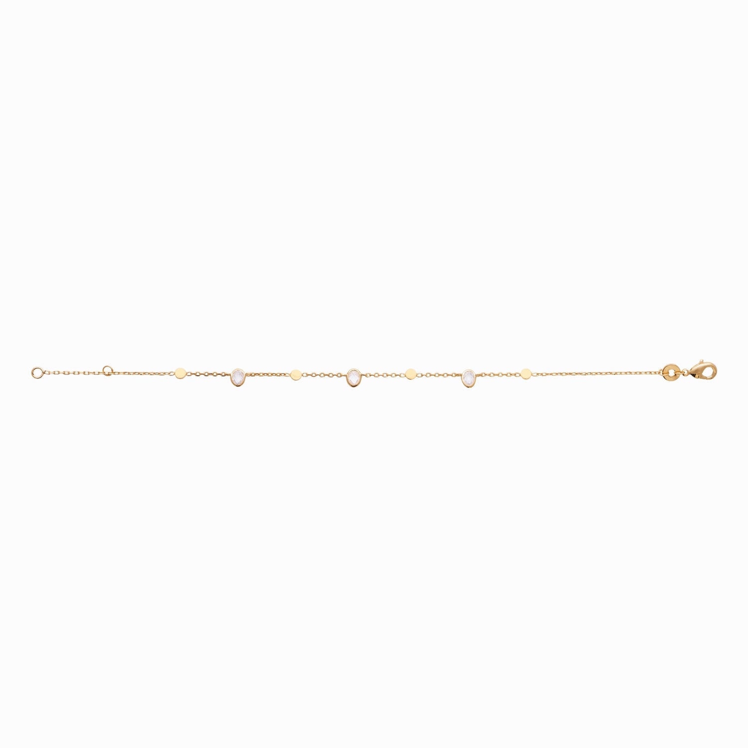 Bracelet plaqué or &amp; brillants 