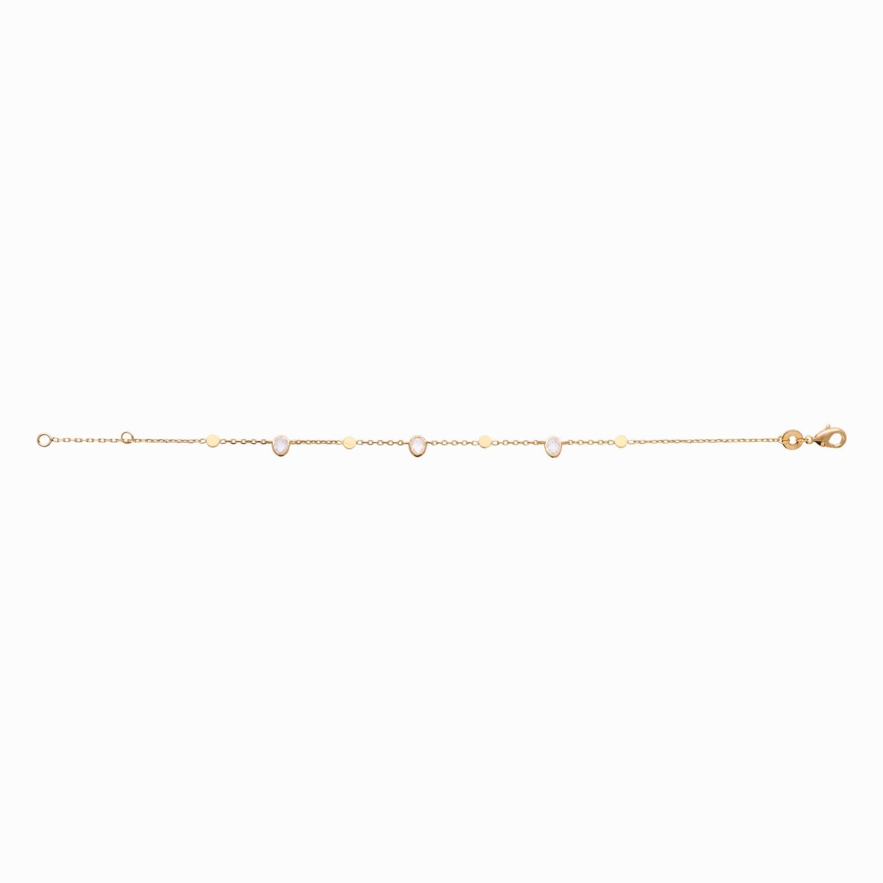 Bracelet plaqué or &amp; brillants 