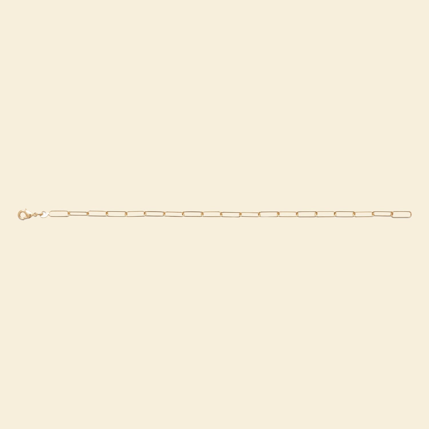 Bracelet plaqué or - chaîne rectangle 
