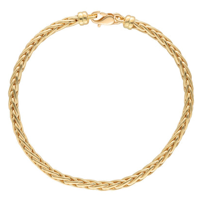 Bracelet plaqué or - maille palmier 