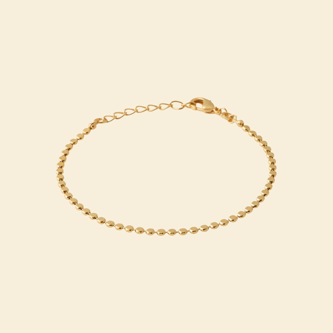 Bracelet plaqué or pastilles 