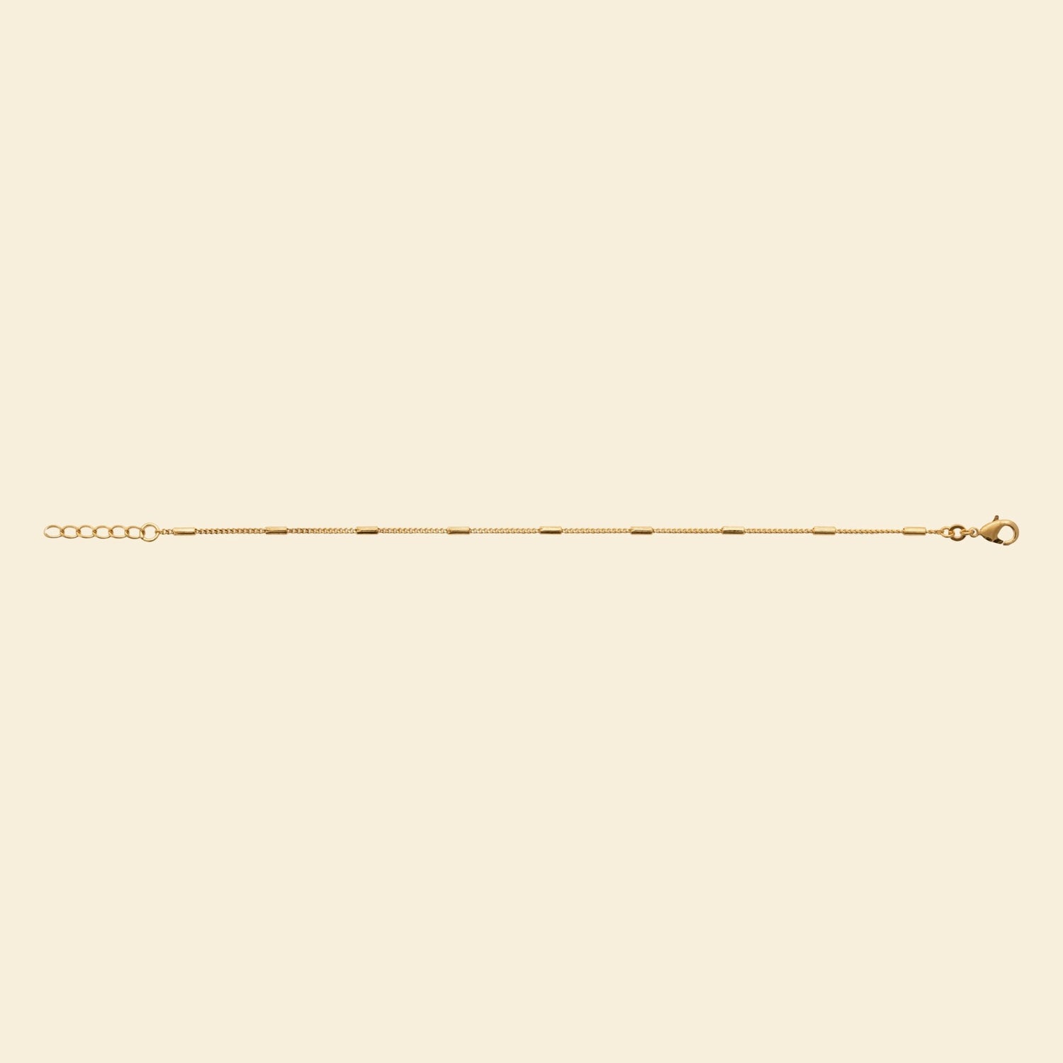 Bracelet plaqué or perlé - finesse et éclat discret 