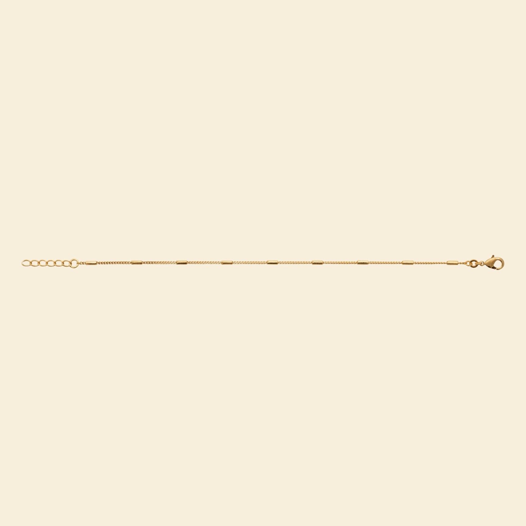 Bracelet plaqué or perlé - finesse et éclat discret 