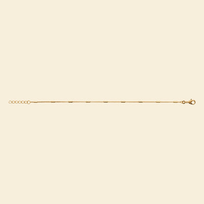 Bracelet plaqué or perlé - finesse et éclat discret 