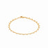 Bracelet plaqué or & perles 