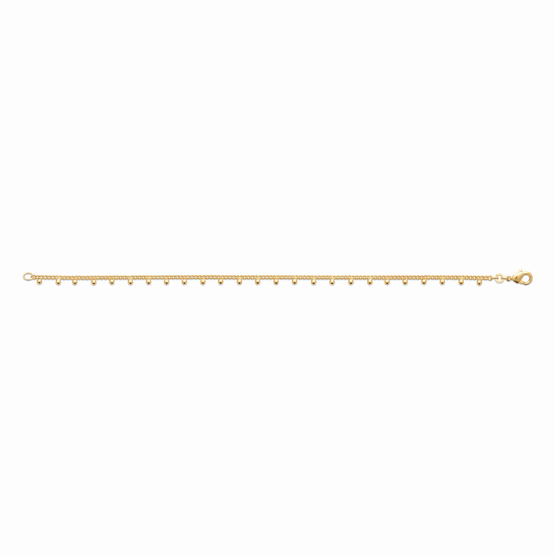 Bracelet plaqué or &amp; perles 