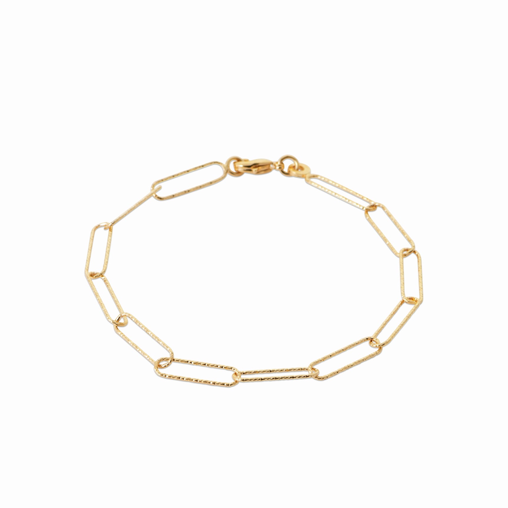 Bracelet trombone plaqué or 